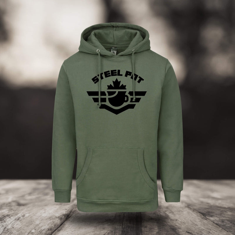 PULLOVER HOODY STEEL POT - GRAY